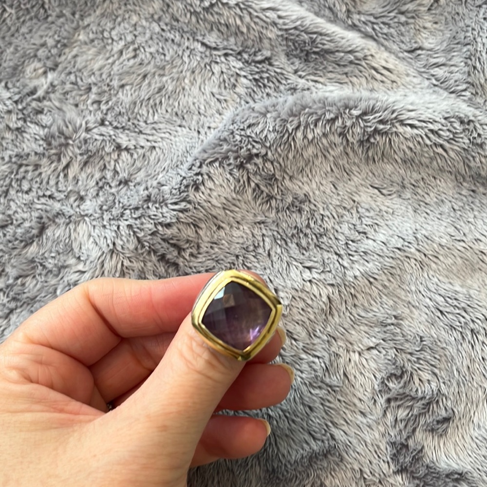 Genuine David Yurman Amethyst cocktail ring.